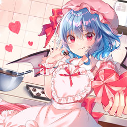 This is a pixiv picture whose title is レミリア　×　バレンタイン.