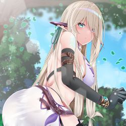 This is a pixiv picture whose title is エルフさんとダイスロールダンジョン18.