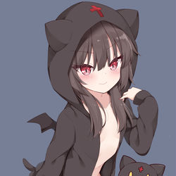 This is a pixiv picture whose title is ちょむすけパーカーめぐみん.