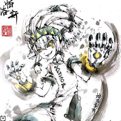 This is a pixiv picture whose title is 【極道畫師】帕洛斯.