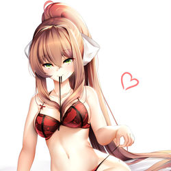 This is a pixiv picture whose title is Valentine's Monika.