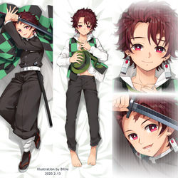 This is a pixiv picture whose title is 炭治郎くん抱き枕.