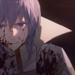 This is a pixiv picture whose title is 血.