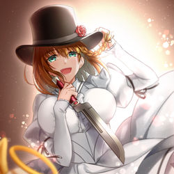 This is a pixiv picture whose title is 【FGO】シャルロット・コルデー.