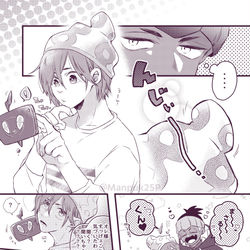 This is a pixiv picture whose title is 漫画詰め.