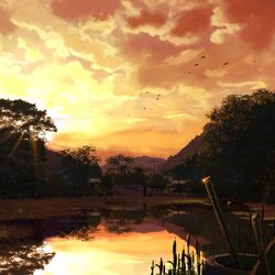 This is a pixiv picture whose title is 明日への希望.