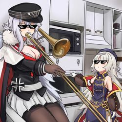 This is a pixiv picture whose title is When Bismarck isn't Home port.