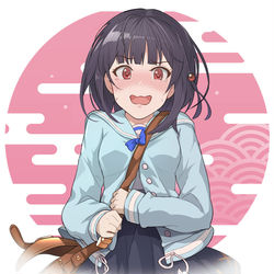 This is a pixiv picture whose title is 『煩悩を見届けるビカラ(陰キャver.)』.