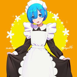 This is a pixiv picture whose title is レム.