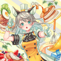 This is a pixiv picture whose title is パンケーキカフェ.