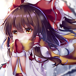 This is a pixiv picture whose title is 霊夢.
