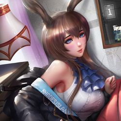 This is a pixiv picture whose title is Amiya!.