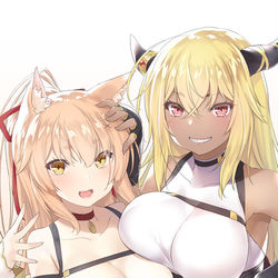 This is a pixiv picture whose title is 狐と褐色.