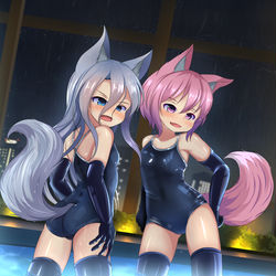 This is a pixiv picture whose title is Special type swimsuit.