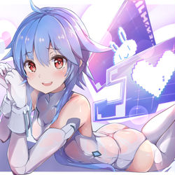This is a pixiv picture whose title is white♡.