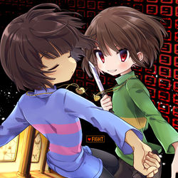 This is a pixiv picture whose title is FIGHT.