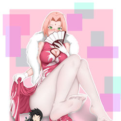 This is a pixiv picture whose title is 春野樱新春限定.