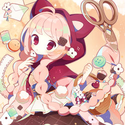 This is a pixiv picture whose title is 赤ずきんとチョコレート.