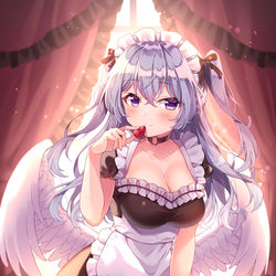 This is a pixiv picture whose title is メイド天使ちゃん.