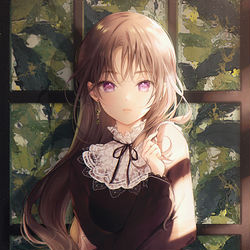 This is a pixiv picture whose title is 緑のかけら.