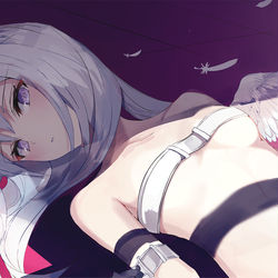 This is a pixiv picture whose title is 囚われの天使.