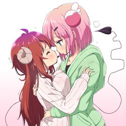 This is a pixiv picture whose title is シャミ桃バレンタイン.