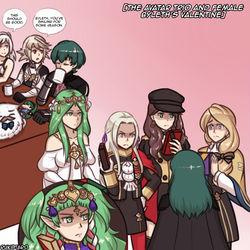 This is a pixiv picture whose title is Female Byleth's Valentines.