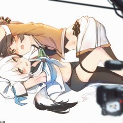 This is a pixiv picture whose title is 夏色吹雪.