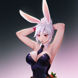 This is a pixiv picture whose title is Bunny Riven.