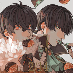 This is a pixiv picture whose title is Valentine.