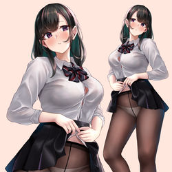 This is a pixiv picture whose title is パツパツたくし上げjk.