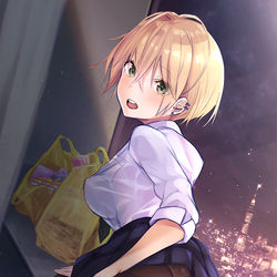 This is a pixiv picture whose title is 「うわ…今日の部屋すごいね？」.