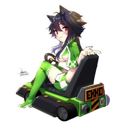 This is a pixiv picture whose title is 【EJAMI】日常向繪畫119-跑跑卡丁車EKKO.