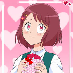 This is a pixiv picture whose title is 花寺のどかちゃんのバレンタイン.