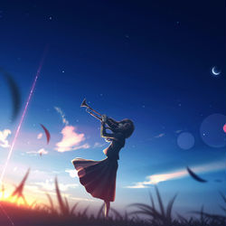 This is a pixiv picture whose title is 風音.