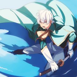 This is a pixiv picture whose title is いざ勝負.