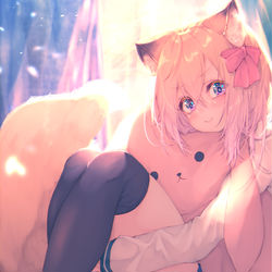 This is a pixiv picture whose title is 「まだ忙しいの？」.