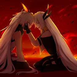 This is a pixiv picture whose title is there, I'm here.