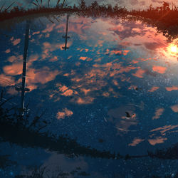 This is a pixiv picture whose title is あっちの世界.