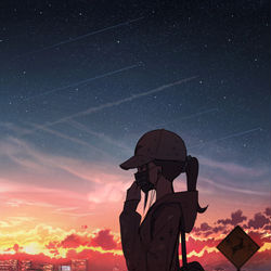 This is a pixiv picture whose title is 決意.