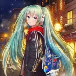 This is a pixiv picture whose title is ❄雪の降る街❄.