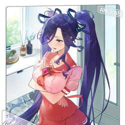 This is a pixiv picture whose title is 「黒ウィズ」イーディス.