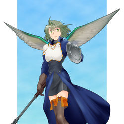 This is a pixiv picture whose title is 【PFAOS】天穹騎士ヨッコ.