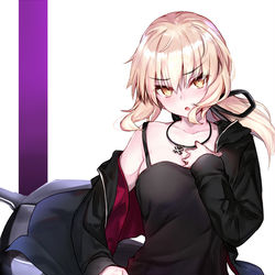 This is a pixiv picture whose title is アルトリアオルタ　新宿ver.