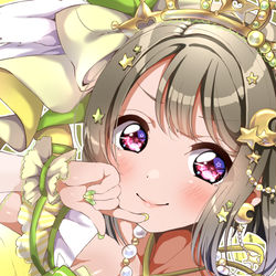 This is a pixiv picture whose title is ドレスアップ👑かすみん.