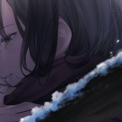 This is a pixiv picture whose title is MV「瞬きもせずに」.