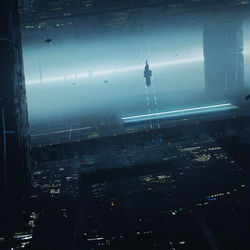 This is a pixiv picture whose title is 階層都市.