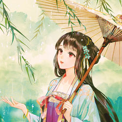 This is a pixiv picture whose title is 雨.