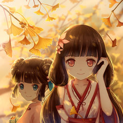 This is a pixiv picture whose title is 金秋相聚.
