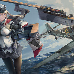 This is a pixiv picture whose title is 海の白.